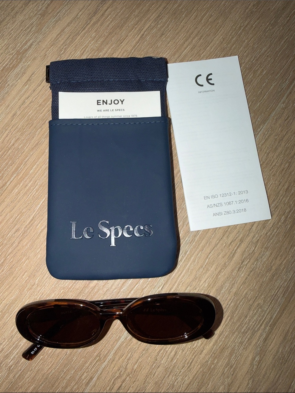 Le Specs outta love Brown Oval Tortoiseshell Sunglasses - Women Accessories - Picture 2 of 2